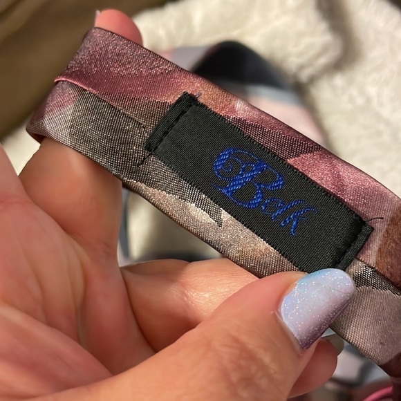 Oscar de la Renta Tie Bundle Silk and Polyester paisley Striped Abstract design - Picture 13 of 16